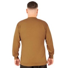 Rothco Brown Long Sleeve Henley T-Shirt 21030 – S