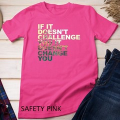 Challenge Yourself Motivational Quote Exercise Fitness Gym Unisex T-shirt