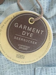 Common People men’s Medium T-shirt short sleeve seersucker