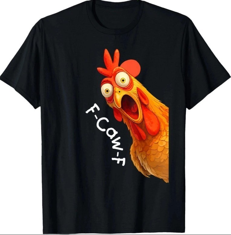 hot/ Funny F-Caw-F Chicken FCAWF Chicken Rooster Meme T-Shirt Unisex T-shirt