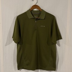 Merrell Mens Large T-Shirt OPTi Wick UPF 50+ Polo 1/4 Zip Performance Golf FF-10