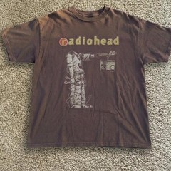 Radiohead 90s Rare Design Albums The Computer Dark Chocolate T shirt NH27017
