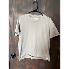 Free Planet Mens Relaxed Fit Cotton Crewneck T-Shirt Tan Taupe Small
