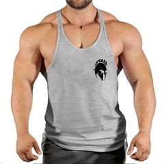 Men Tank Top Bodybuilding Gym Workout Fitness Cotton Sleeveless Stringer Vest