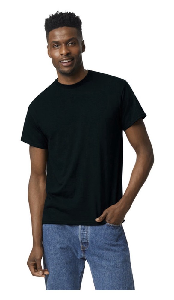 Adult G800 50/50 T-shirt – Black Size M (Unisex)