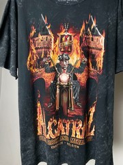 West Coast Choppers Size XXXL Vintage Alcatraz Fire Biker Merch Grey Tee T Shirt