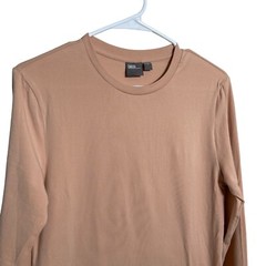 Asos Long Sleeve Shirt Men’s Medium Round Neck Top Basic Solid Classic