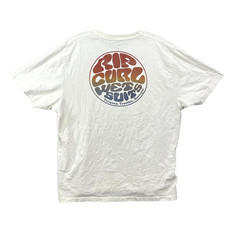 Rip Curl T Shirt Mens XL White Relaxed Fit Graphic Print Preppy Skate Streetwear