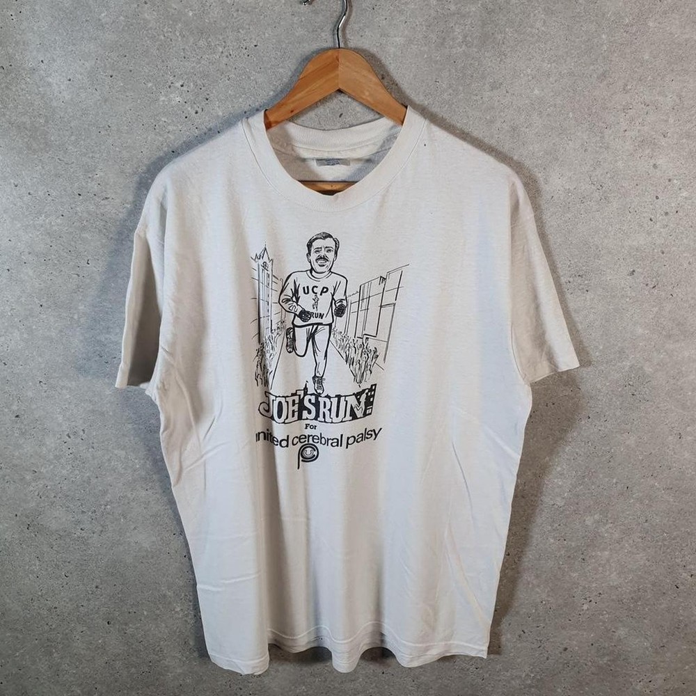 Vintage Hanes Beefy Cerebral Palsy 90s USA Single Stitch T Shirt Men’s XL White