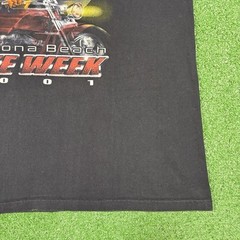 Vintage 2001 Bike Week Daytona Beach Motorcycle Biker Black T-Shirt Men’s XL