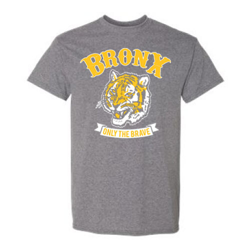 New Bronx Tigers Only The Brave Adult Minor League Hockey T-Shirt