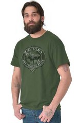 Montana Treasure Mountain Moose Wildlife MT Adult Short Sleeve Crewneck Tee