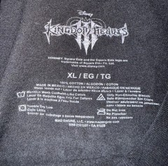 Rare Kingdom Hearts Black XL Disney Game 2019 Square Enix Shirt-read Notes