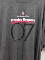 Promise Keepers Mens T Shirt Gray. 07 Size 3Xl. Stretchy