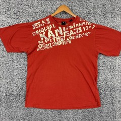 Vintage Karl Kani Shirt Mens 2XL Red Graphic Streetwear Hip Hop Skater Baggy XXL