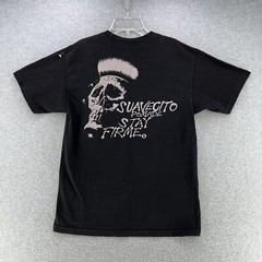 Suavecito Mens T-Shirt Medium M Black Short Sleeve ‘Stay Firme’ Camisa