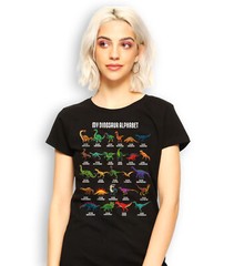 Dinosaurs T-shirt Dinosaurs Types Alphabet ABC Dino A-Z Education Graphic Tee