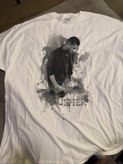 Usher OMG 2011 Tour T-Shirt Size 2XL Double Sided R&B Rap Music Tee White New I