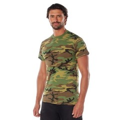 Men’s Rothco Heavyweight Short Sleeve Military Camo T-Shirt