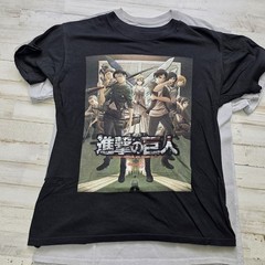 Lot of 6 Attack on Titan Anime Graphic T-Shirt Lot Size Adult MED