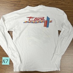 Vintage Men’s Medium Ford T-bird Thunder Long Sleeve Car Tee Shirt 80s 90s