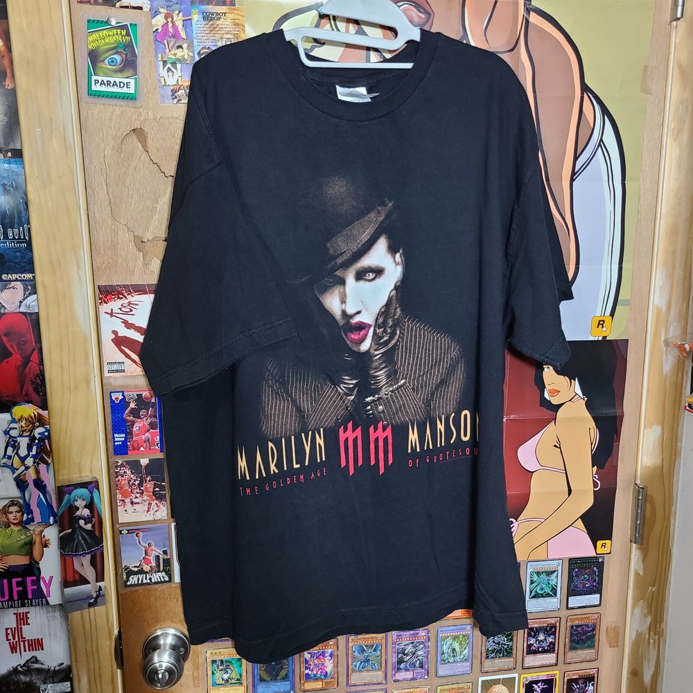 VTG Marilyn Manson The Golden Age of Grotesque Burlesque T-Shirt sz 2XL XXL Tour