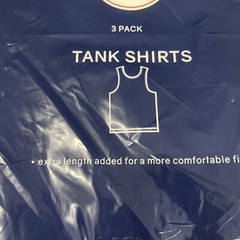 Harbor Bay 2 Pack Big Men’s White Tank Top Tee Shirt Value Pack XL