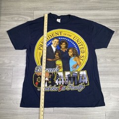 VINTAGE President Barack Obama First Family T-shirt Men’s Large Rap Tee Graphic