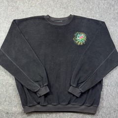 Vintage Mountain Dew Sherpa Fleece Adult XL Black 80s Mtn Dew Cleveland