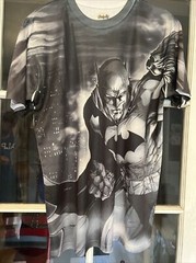 DC Comics Batman All Over Print Polyester T Shirt Med Smooth Fabric Lightweight