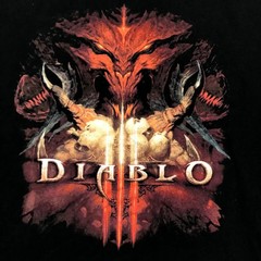 2014 Diablo 3 T Shirt Mens Large Black Blizzard Video Game Promo Graphic Tee