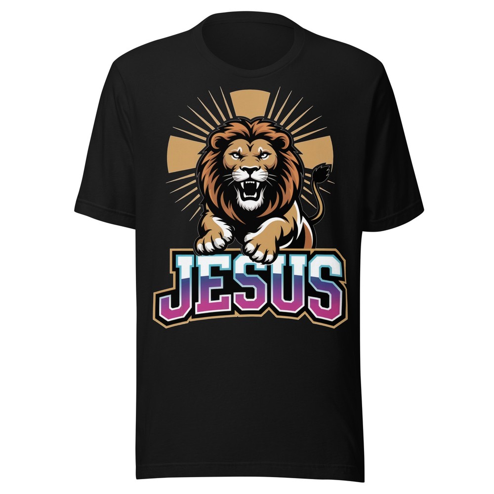 Jesus Lion God Christ Church Worship Yahweh Gospel Biblical Christian T-Shirt
