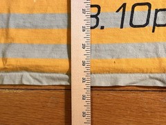 VINTAGE Aruba Byron Bus & Taxi Time Table Sleeveless Shirt Men’s 2XL Striped