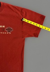 Harley Davidson Aces & Eights Mason, Ohio Red Two Side Graphic Tee Shirt Size L