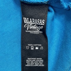 Valabasas Crew Neck T-Shirt Mens Size XXL Blue 100 Miles & Running Short Sleeve