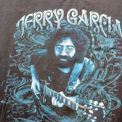 Winterland Jerry Garcia Grateful Dead Black W Blue Graphic Tee Crew Neck XL