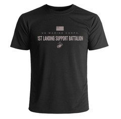 US Marine Corps 1st Landing Support Battalion Subdued T-Shirt