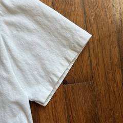 Vintage 1980’s Single Stitch Tropical Wave White Graphic Tee Shirt – Medium