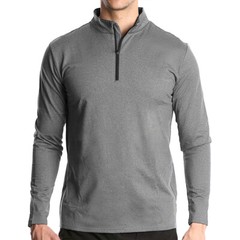 Zonbailon men’s t-shirt Stand collar zipper Polo Sports quick dry Long Sleeve