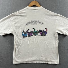 Vintage Crazy Shirts Feline Fitness Center Shirt Mens Large Cartoon Cats Hawaii