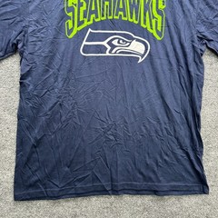 NFL Team Apparel Seattle Seahawks T-Shirt Mens XL Navy Short Sleeve Athletic