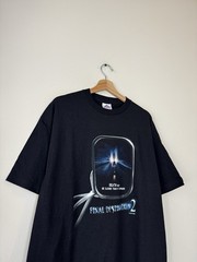 Vintage Final Destination 2 Movie Semi Truck Mirror Promo Black Tee Shirt RARE