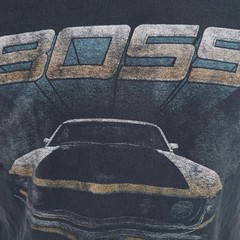 Ford Mustang Boss 302 T Shirt Mens Size XS Black Retro Trans Am Racing