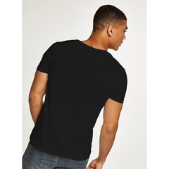 Men’s Deep V-Neck T-Shirt, Cotton Fitness Leisure Tops, Solid Color Europe Size