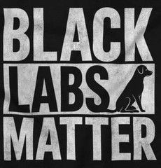 Black Labs Matter Funny Pet Dog Owner Gift Adult Short Sleeve Crewneck Tee