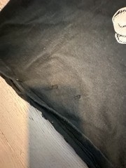 Vintage 2002 Fashion Victim Skull and Crossbones Graphic T-Shirt