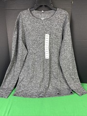 Members Mark Men’s Favorite Soft Long Sleeve Lounge Tee Size S Grey Heather