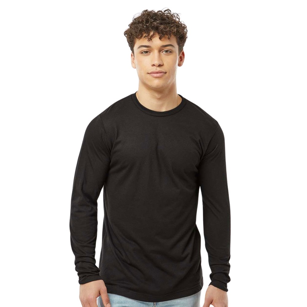 Gildan Men’s Poly-Rich Long Sleeve T-Shirt Crewneck Tee Shirts