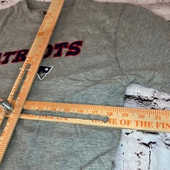 NFL Team Apparel Men’s Gray New England Patriots Sleepwear T Shirt Size Medium