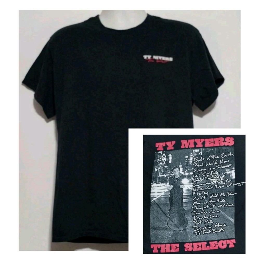 Ty Myers The Select Tour Official Shirt Size Large Country Texas